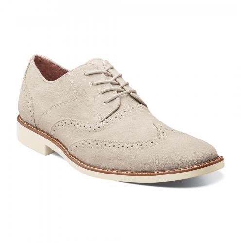 Stacy Adams "Sloane" Oyster Suede Wingtip Shoes 24930